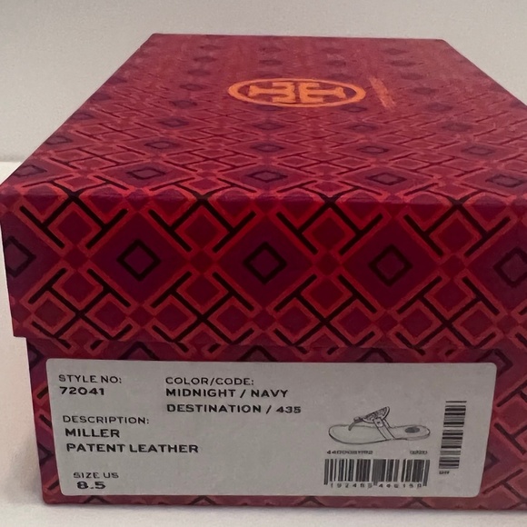 NIB Tory Burch Patent Leather Sandal - Midnight/Navy Destination, Size 8.5 - Picture 13 of 13